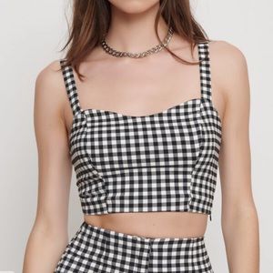 🌻2/$25 DYNAMITE ⋆ Gingham Bustier Top